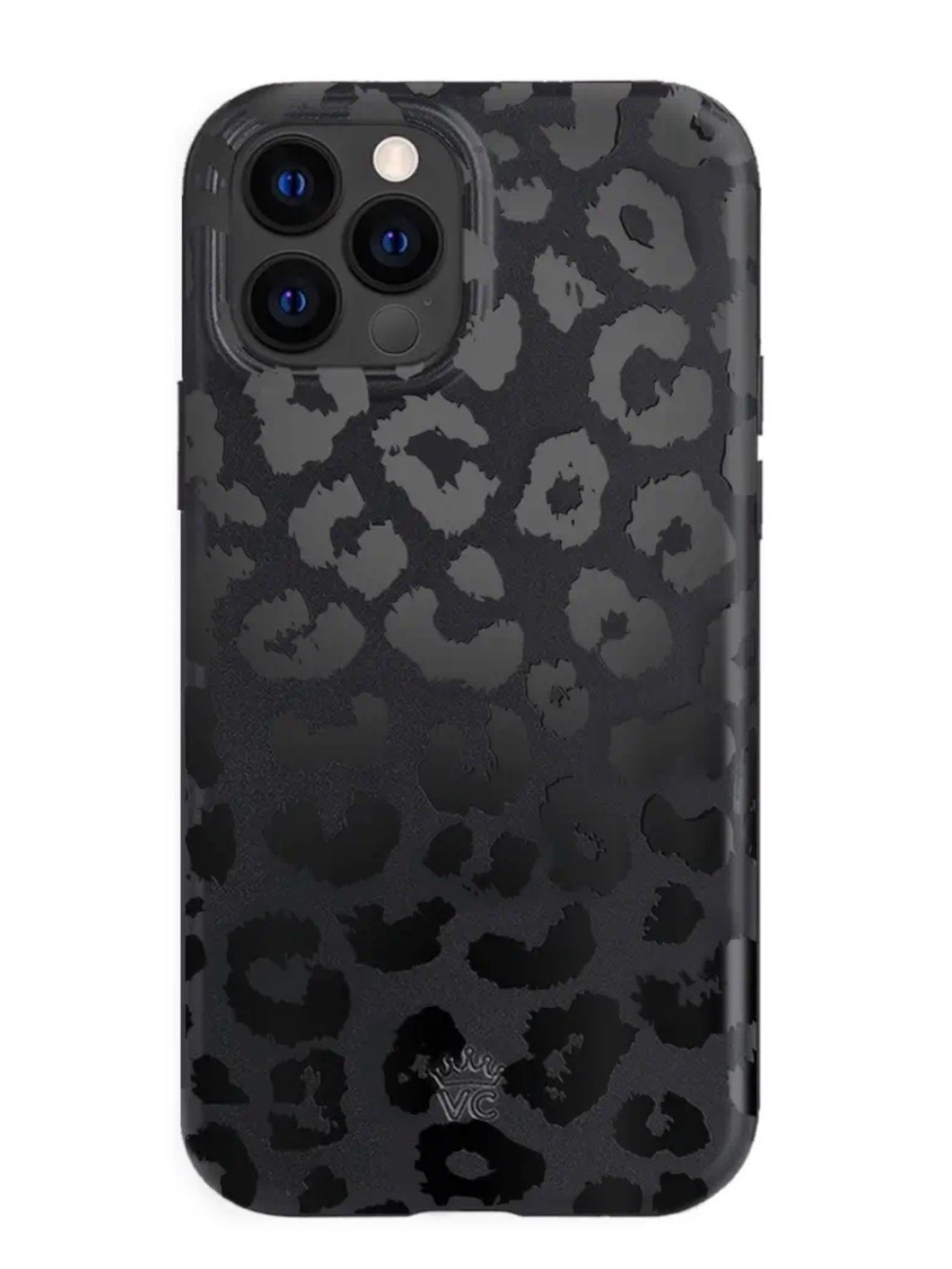 Velvet Caviar - Black Leopard Print Protective iPhone Case (iPhone 13 PRO)